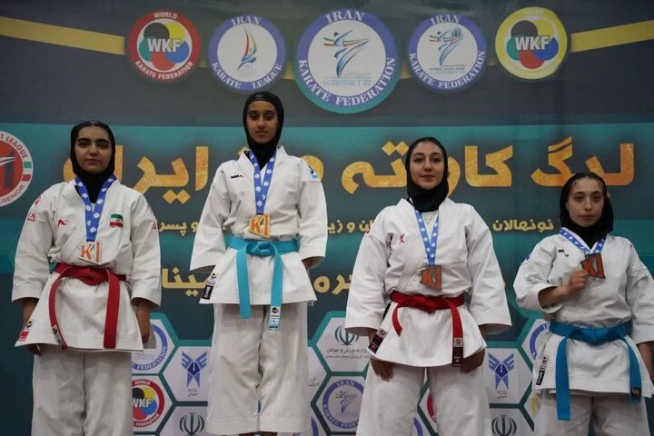 کسب مدال نقره و برنز لیگ کاراته وان ایران توسط دختران آذربایجان شرقی