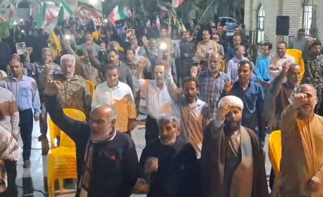 راهپیمایی و اجتماع باشکوه مردم آبدان در دفاع از انقلاب