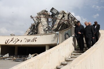 Pezeshkian visits 12000-seat Azadi Sport Complex after attack