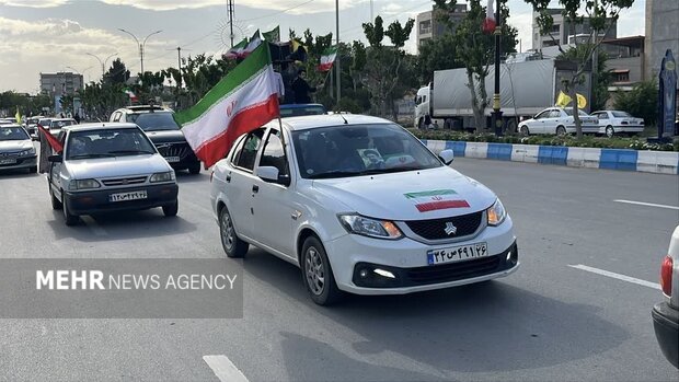 کاروان خودرویی بین شهرهای شیروان و فاروج