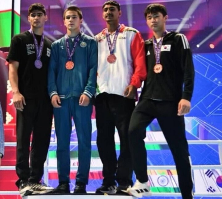 بوکسور نوجوان کرمانی نائب قهرمان آسیا شد