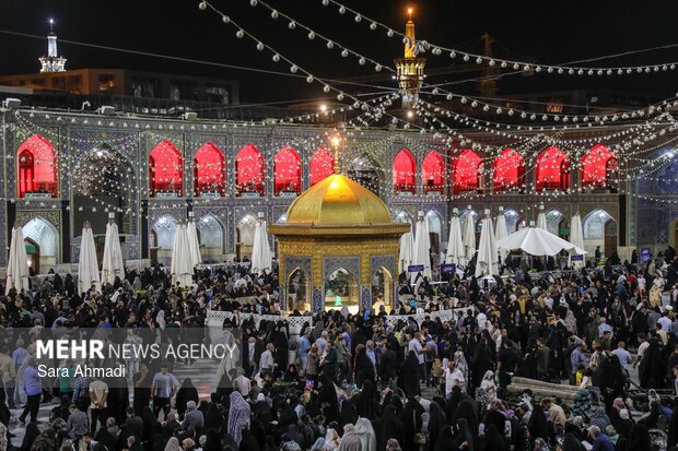 شب شهادت امام جواد(ع) در حرم علی‌ابن‌ موسی الرضا (ع)