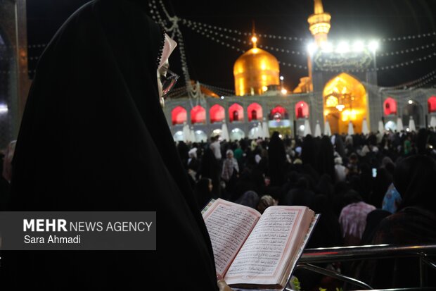 شب شهادت امام جواد(ع) در حرم علی‌ابن‌ موسی الرضا (ع)