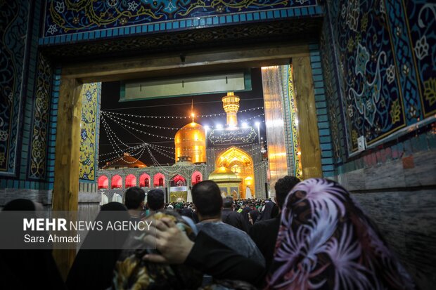 شب شهادت امام جواد(ع) در حرم علی‌ابن‌ موسی الرضا (ع)