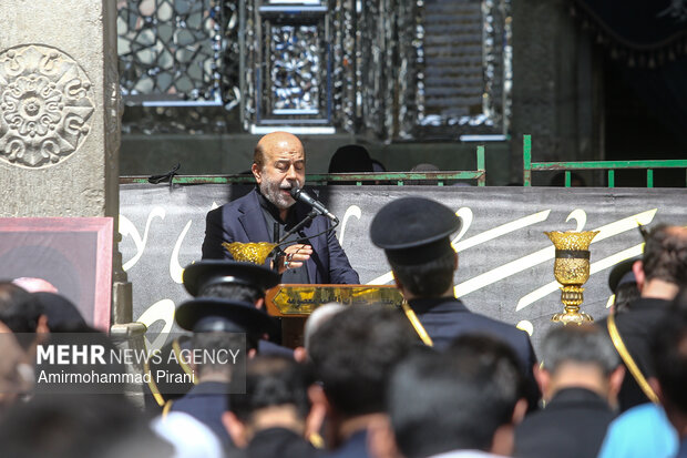 سوگواری خادمان حرم بانوی کرامت در سالروز شهادت امام جواد(ع)