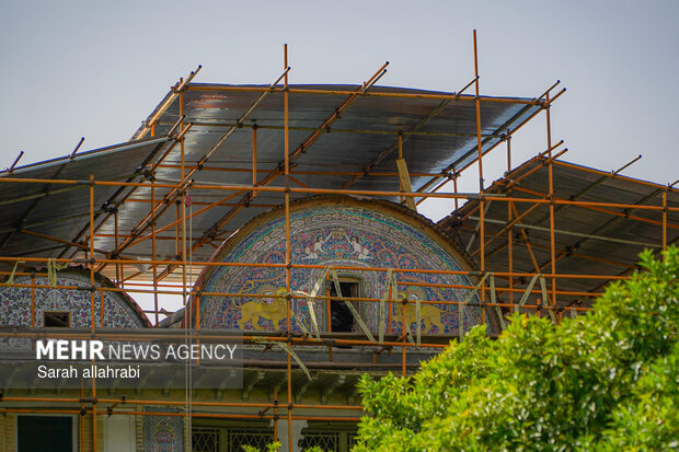 مرمت باغ جهانی ارم شیراز