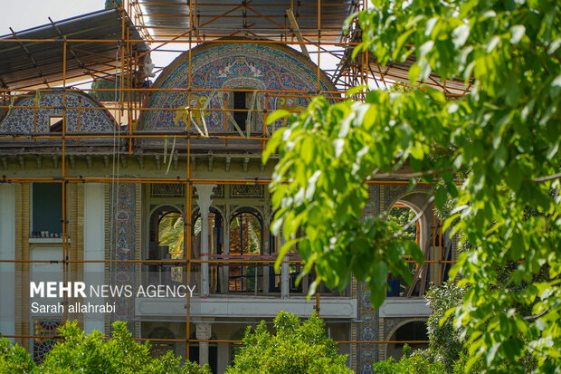 مرمت باغ جهانی ارم شیراز