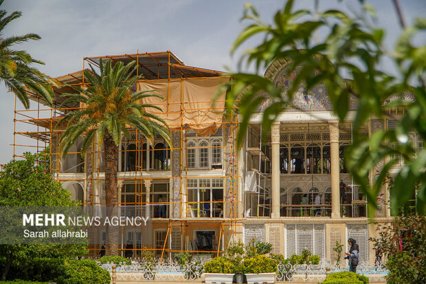مرمت باغ جهانی ارم شیراز