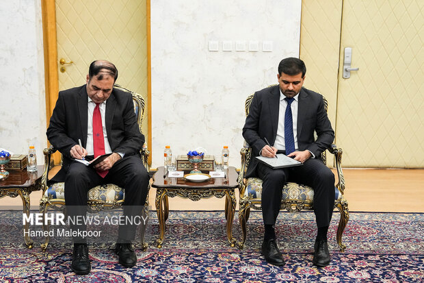 دیدار وزیر کشور پاکستان با محمدباقر قالیباف