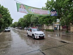 باران اردیبهشتی به بجنورد طراوت بخشید