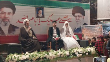 مراسم ازدواج سه زوج بیجاری در اجتماعات میدان شهید رحمانی