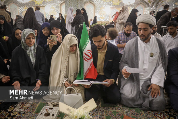 جشن «پیوند آسمانی» در حرم مطهر امام رضا(ع)