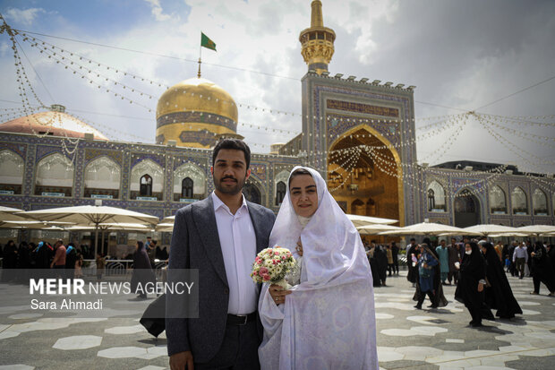 جشن «پیوند آسمانی» در حرم مطهر امام رضا(ع)