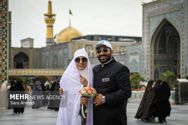 جشن «پیوند آسمانی» در حرم مطهر امام رضا(ع)