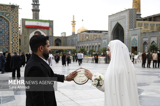 جشن «پیوند آسمانی» در حرم مطهر امام رضا(ع)