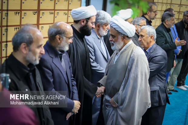 مراسم یادبود شهید علی لاریجانی در مسجد بلال رسانه ملی