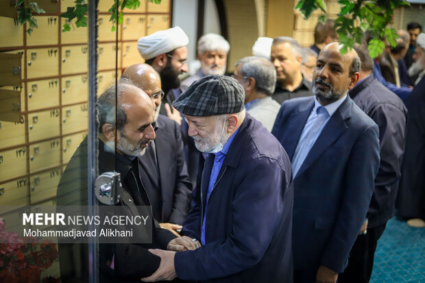 مراسم یادبود شهید علی لاریجانی در مسجد بلال رسانه ملی