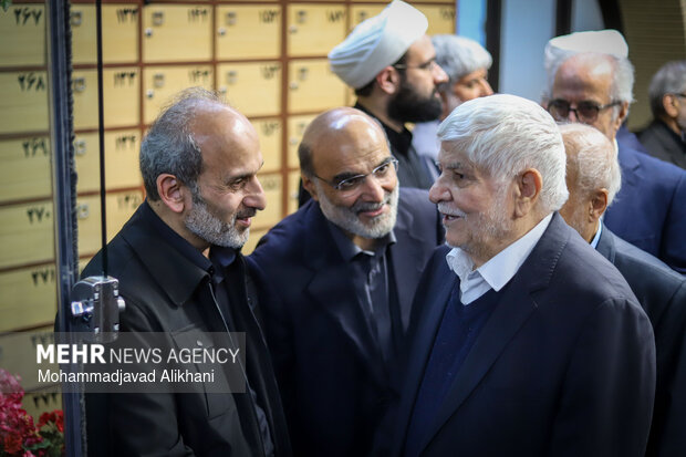 مراسم یادبود شهید علی لاریجانی در مسجد بلال رسانه ملی