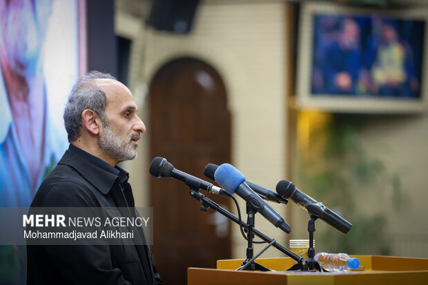 مراسم یادبود شهید علی لاریجانی در مسجد بلال رسانه ملی