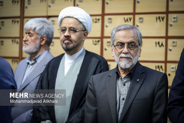 مراسم یادبود شهید علی لاریجانی در مسجد بلال رسانه ملی