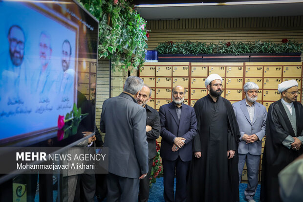 مراسم یادبود شهید علی لاریجانی در مسجد بلال رسانه ملی