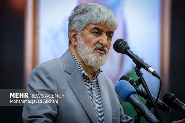 مراسم یادبود شهید علی لاریجانی در مسجد بلال رسانه ملی