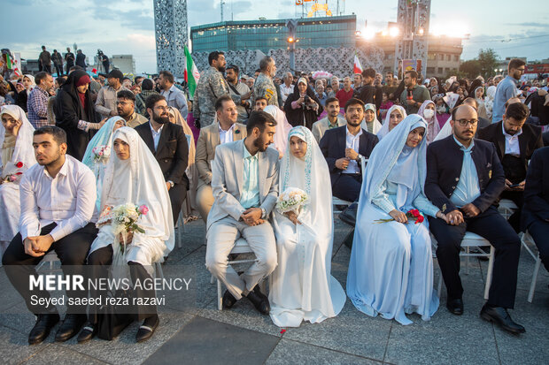 Marriage celebration ceremony for couples ‘devoted for Iran'
