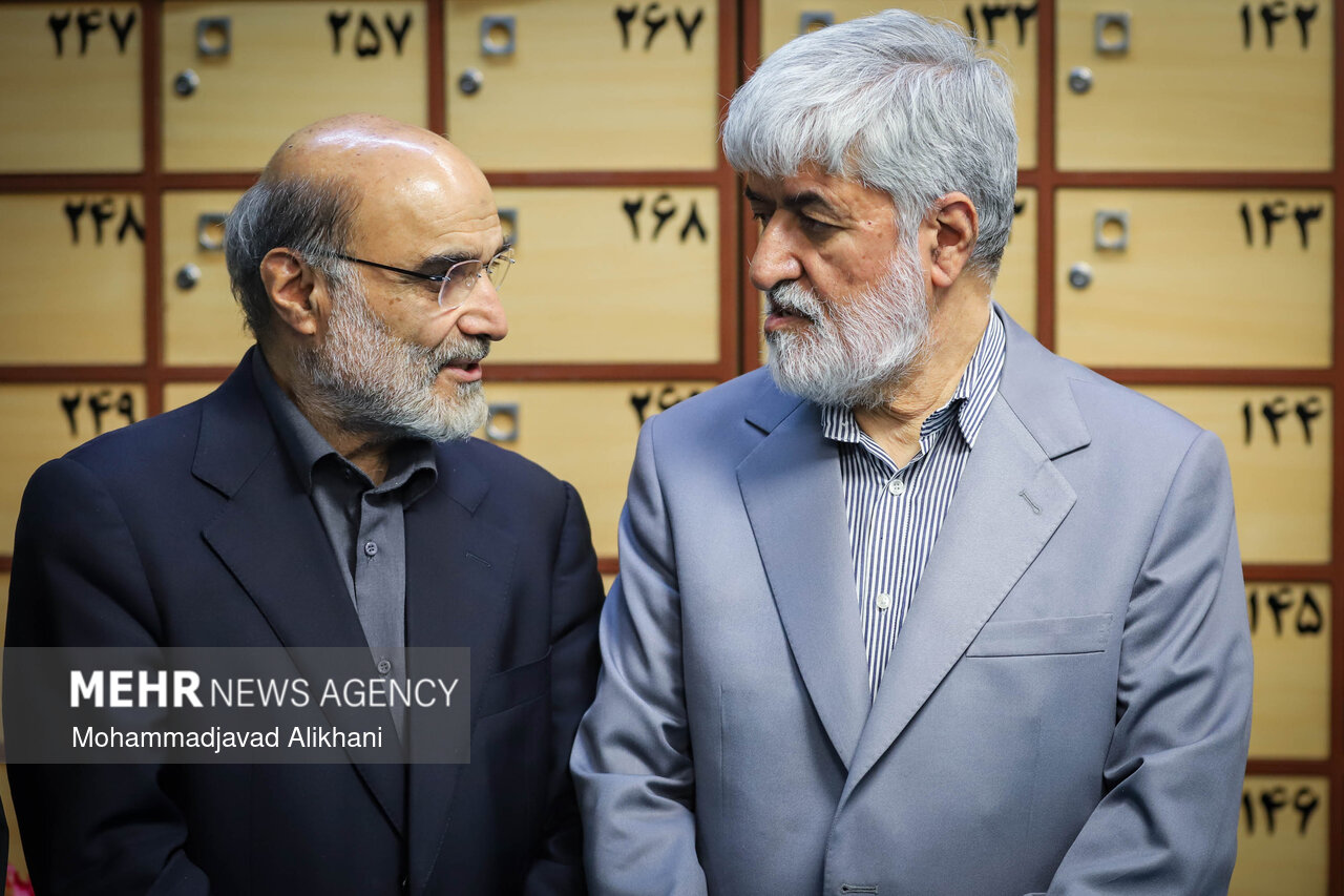 مراسم یادبود شهید علی لاریجانی در مسجد بلال رسانه ملی