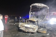 تصادف مرگبار در آزادراه کاشان-قم؛ راننده اتوبوس متواری شد