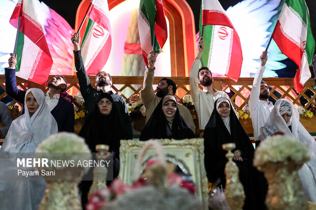 Marriage celebration ceremony for couples ‘devoted for Iran'
