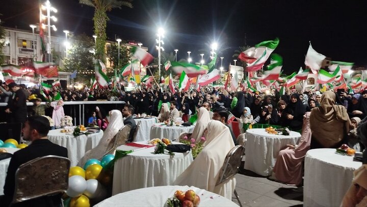 جشن ازدواج ۱۴ زوج جوان در قرار هفتاد و نهم رشتوندان