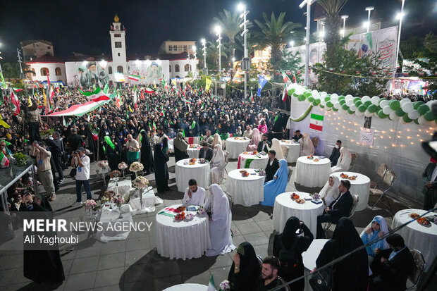جشن ازدواج زوج های گیلانی در رشت