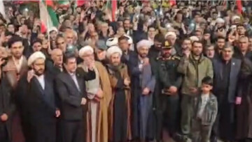 طنین فریاد «حیدرحیدر» مردم خوی در تجمع شبانه