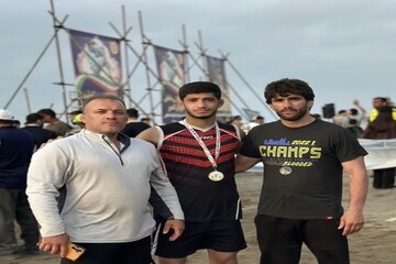 انتخاب کشتی‌گیر ساحلی لرستانی برای مسابقات المپیک جهانی جوانان