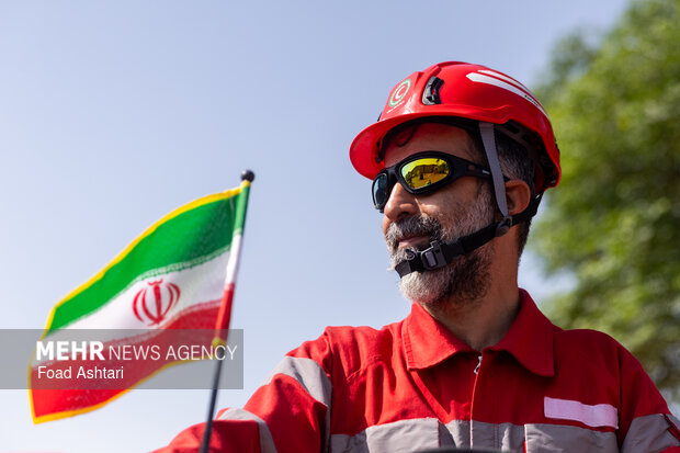 رونمایی از ناوگان خودرویی و موتوری جمعیت هلال احمر