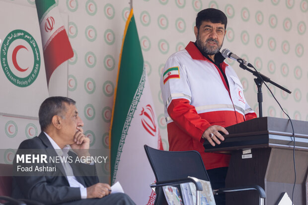 رونمایی از ناوگان خودرویی و موتوری جمعیت هلال احمر