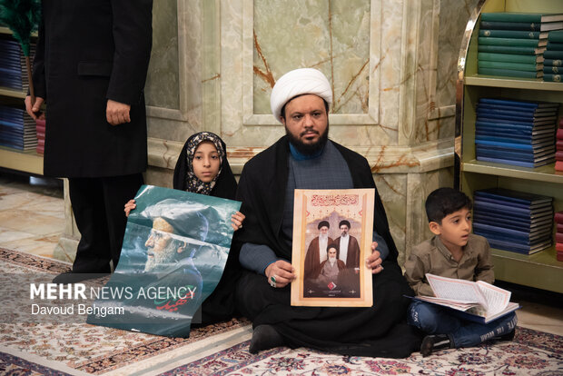 مراسم دومین سالگرد شهید ابراهیم رئیسی در حرم رضوی