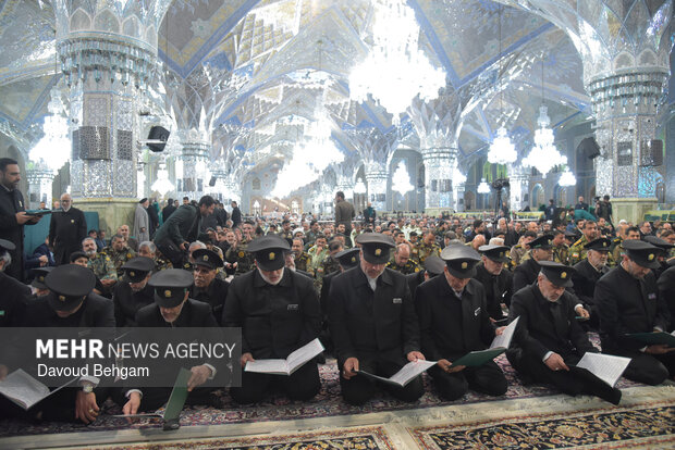 مراسم دومین سالگرد شهید ابراهیم رئیسی در حرم رضوی