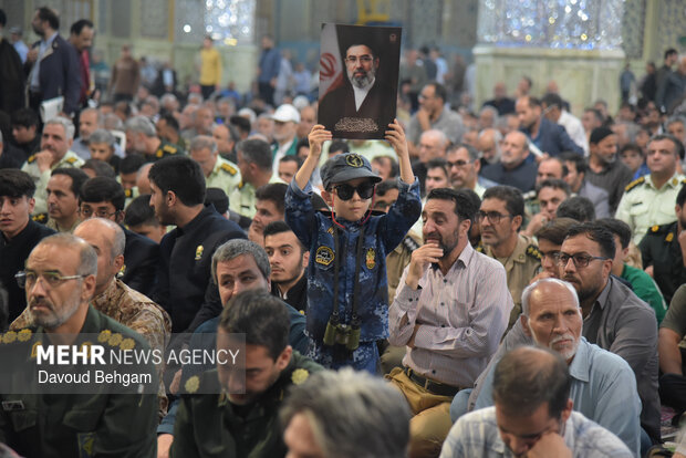 مراسم دومین سالگرد شهید ابراهیم رئیسی در حرم رضوی
