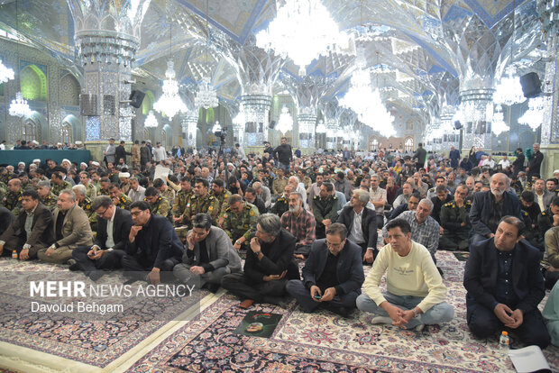 مراسم دومین سالگرد شهید ابراهیم رئیسی در حرم رضوی