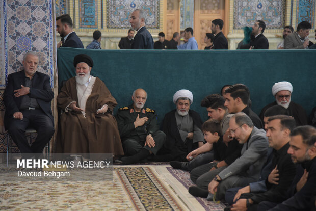 مراسم دومین سالگرد شهید ابراهیم رئیسی در حرم رضوی