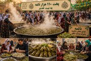 رکوردی از جنس غذاهای محلی شاهرود؛ پخت ۱۱۰ هزار «دُلمه» به نیت غدیر
