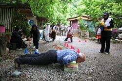 همایش ورزش در آبادی در روستای زوارم شیروان