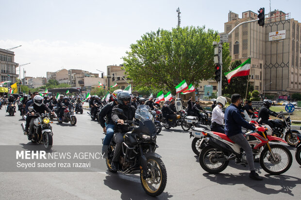 رزمایش موتورسواران جانفدا