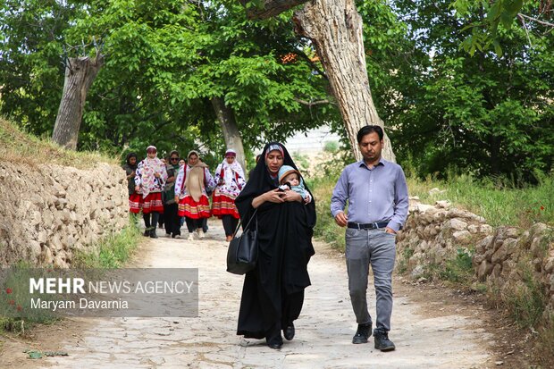 همایش ورزش در ابادی در روستای زوارم شیروان