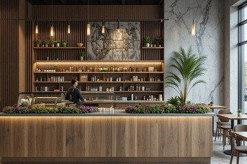 طراحی و اجرای دکور کافه با دفتر معماری مهران علی‌نژاد