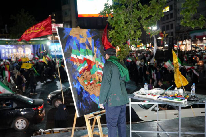 نقاشی هنرمندانه در میدان شکل گرفت؛از «شبهای ایران» تا «آقای کشوردوست»