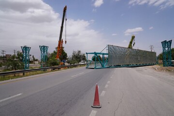 بهره‌برداری از پل عابر پیاده شهرک صنعتی همدان با اعتبار ۶۰ میلیاردی