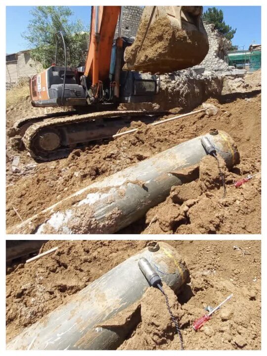 بالصورة..تفكيك قنبلة خارقة للتحصينات زنتها 1000 رطل في لرستان