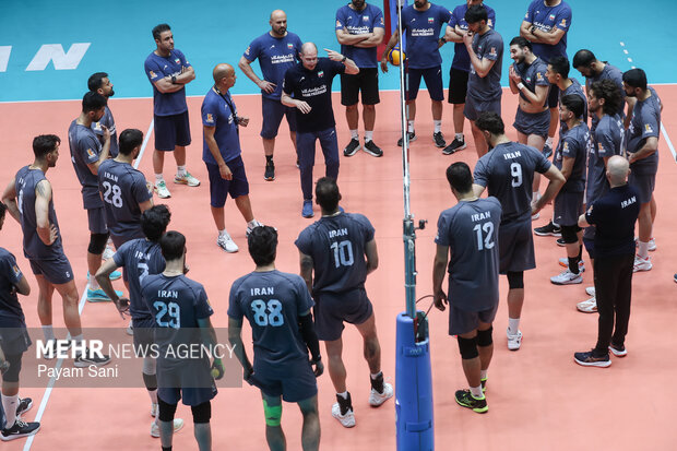 تمرین تیم ملی والیبال